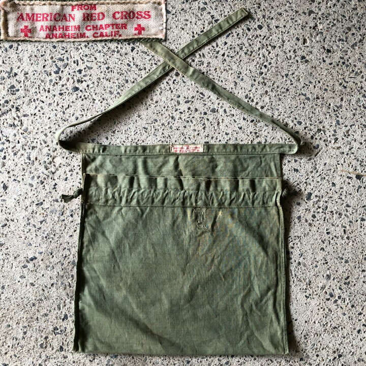 楽天市場】KU509 本物 実品 アメリカンレッドクロス エプロンバッグ 