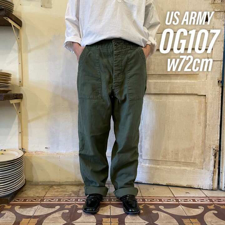 楽天市場】GD9 US ARMY 米軍 アメリカ軍 ベイカーパンツ 60s OG107 