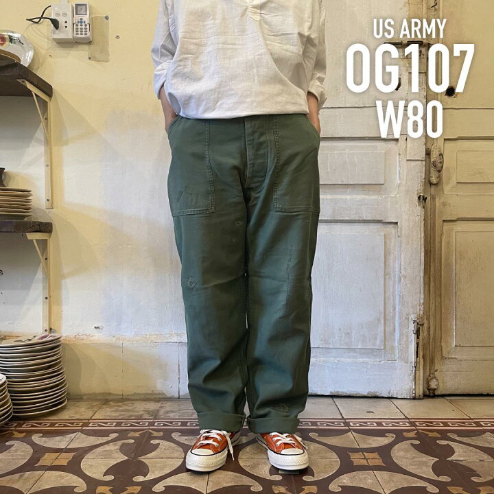 楽天市場】GD235 US ARMY 米軍 アメリカ軍 ベイカーパンツ 70s OG107 