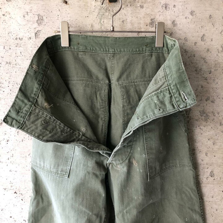 楽天市場】KU142 本物 US ARMY アメリカ軍 ベイカーパンツ 50s OG107 