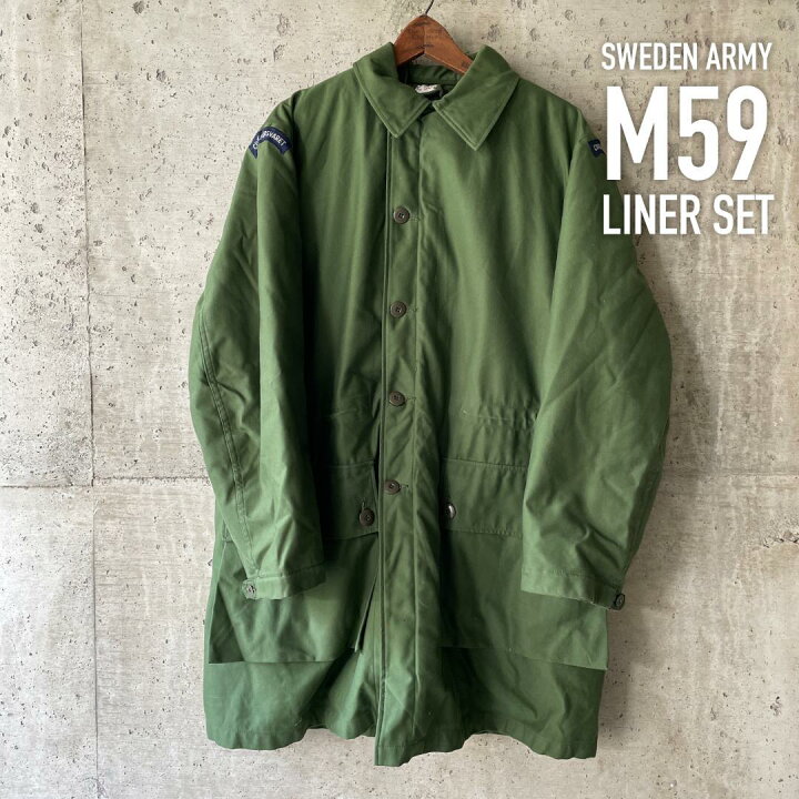 楽天市場】DT2 超美品 スウェーデン軍 M59 本物 コートC50 ライナー付  