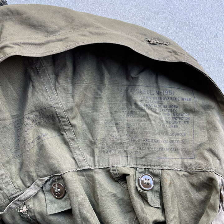 楽天市場】KU305 アメリカ軍 M51 M-51 フィッシュテールパーカー 初期 