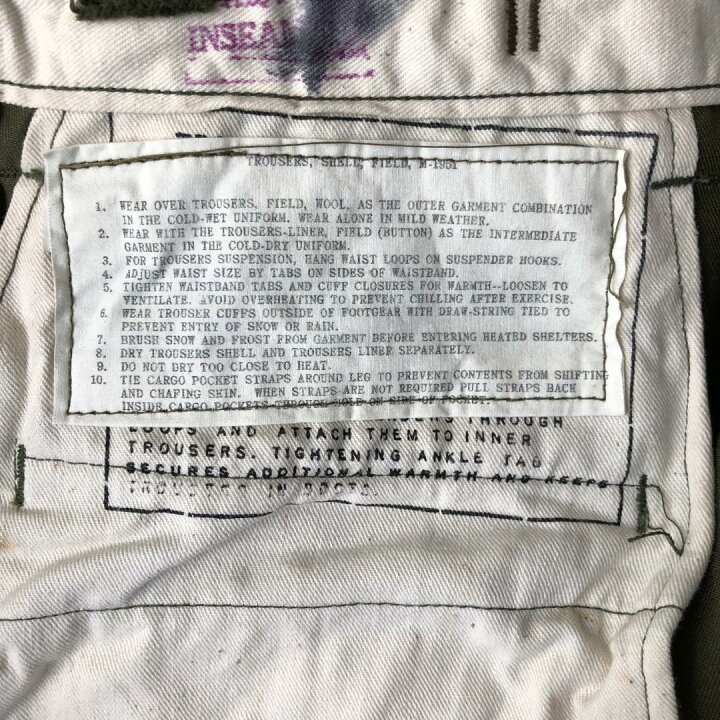 楽天市場】KU188 US ARMY 米軍 アメリカ軍 ベイカーパンツ M51 