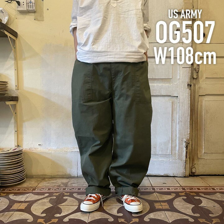 楽天市場】GD259 US ARMY 米軍 アメリカ軍 ベイカーパンツ 70s OG507 