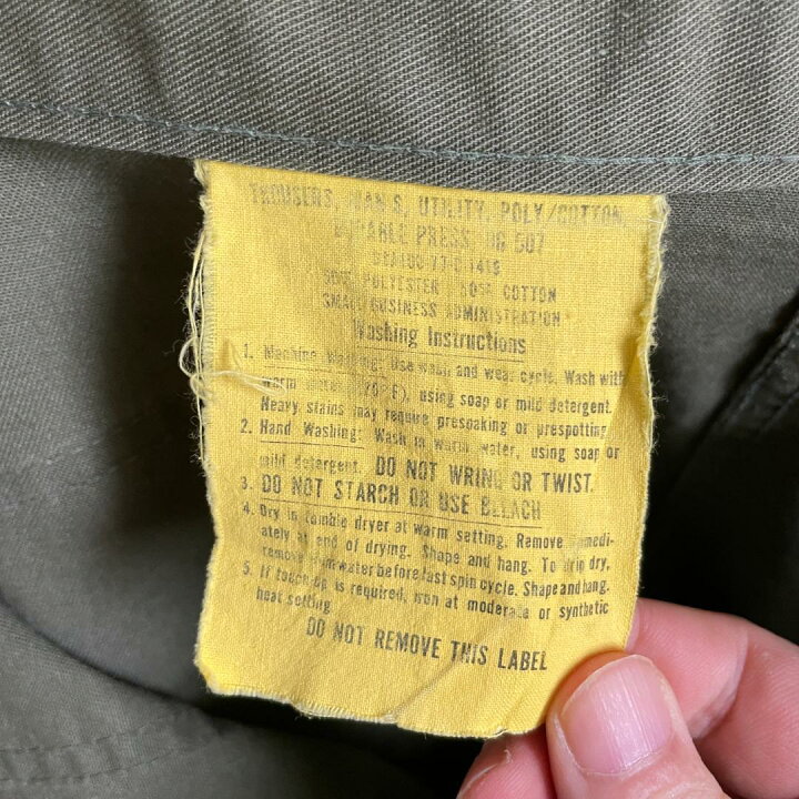 楽天市場】GD259 US ARMY 米軍 アメリカ軍 ベイカーパンツ 70s OG507 