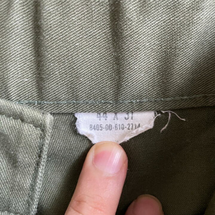 楽天市場】GD259 US ARMY 米軍 アメリカ軍 ベイカーパンツ 70s OG507 
