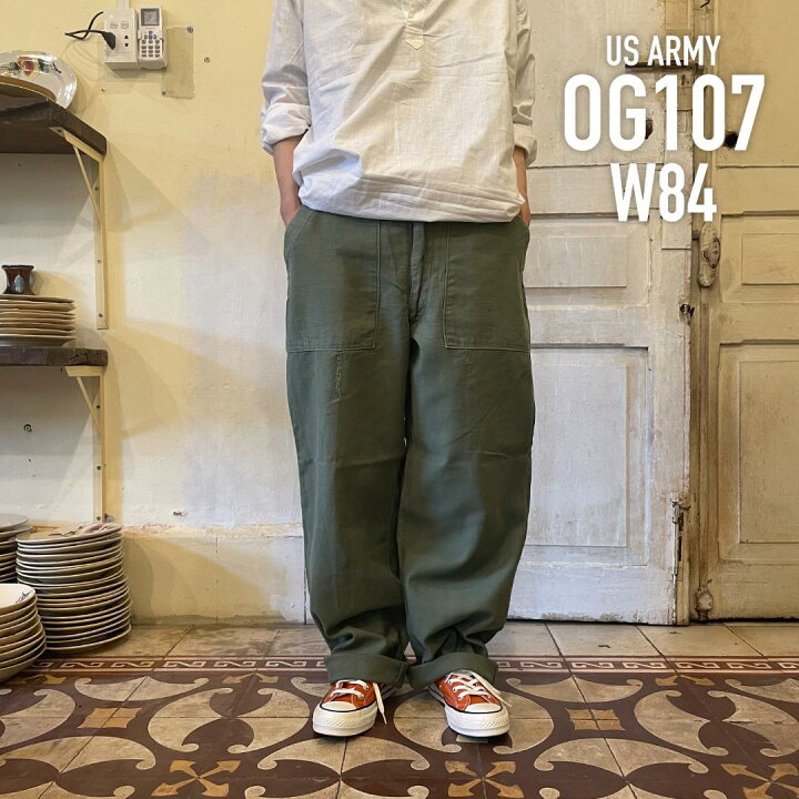 楽天市場】GD238 US ARMY 米軍 アメリカ軍 ベイカーパンツ 60s OG107 