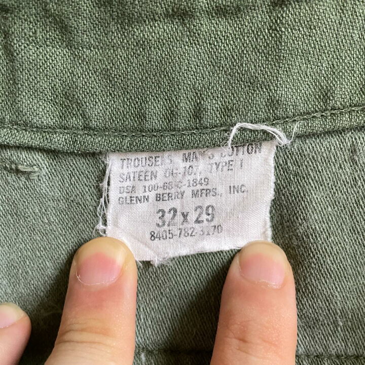 楽天市場】GD288 US ARMY 米軍 アメリカ軍 ベイカーパンツ 60s OG107  