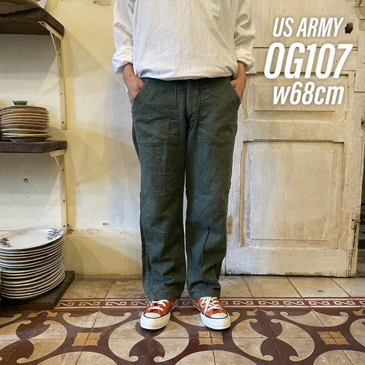 楽天市場】GD108 US ARMY 米軍 アメリカ軍 70s ベイカーパンツ OG107 
