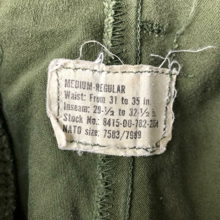楽天市場】KU50 アメリカ軍 US ARMY M-65 軍パン フィールドパンツ M/R 