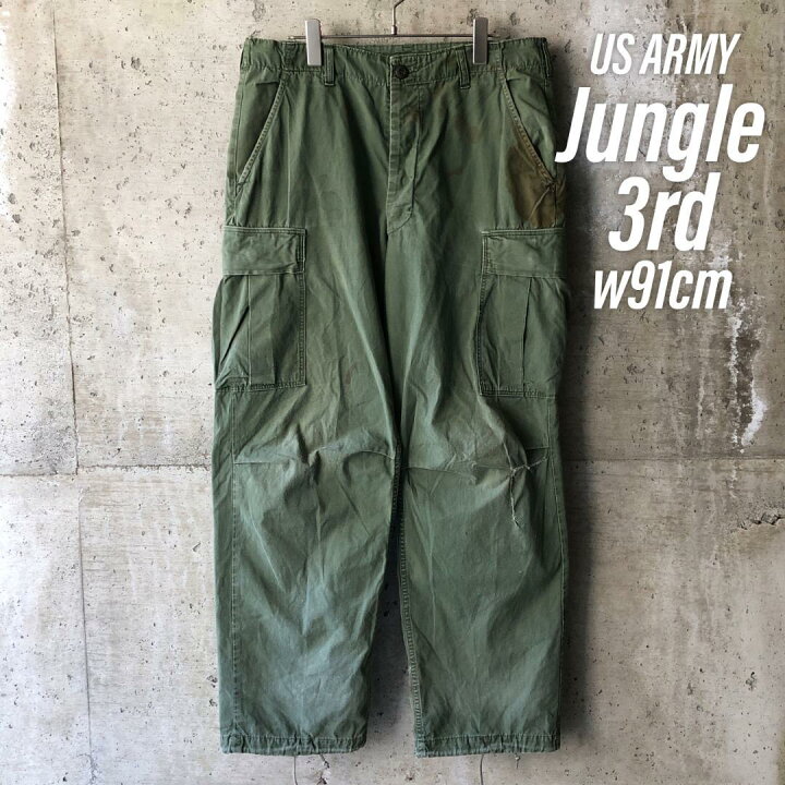 楽天市場】KU141 US ARMY アメリカ軍 ジャングルファティーグパンツ M 