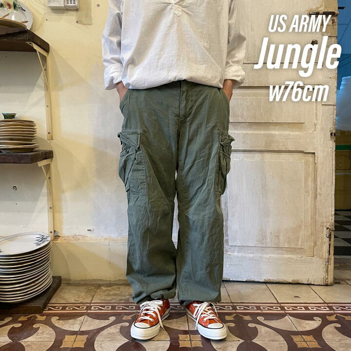 楽天市場】KU106 US ARMY アメリカ軍 ジャングルファティーグパンツ M 