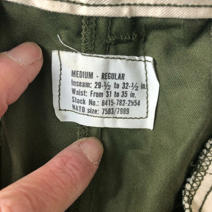楽天市場】KU110 アメリカ軍 US ARMY M65 軍パン フィールドパンツ M/R 