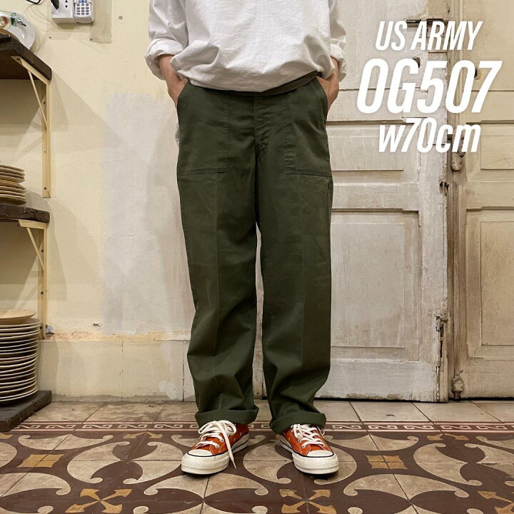 楽天市場】GD190 US ARMY 米軍 アメリカ軍 ベイカーパンツ 80s OG507 