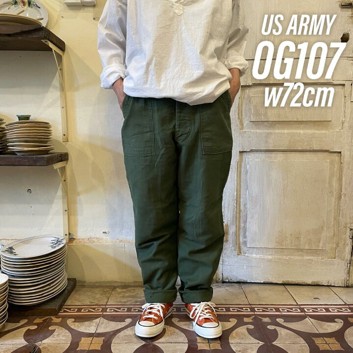 楽天市場】GD146 US ARMY 米軍 アメリカ軍 ベイカーパンツ 60s OG107 