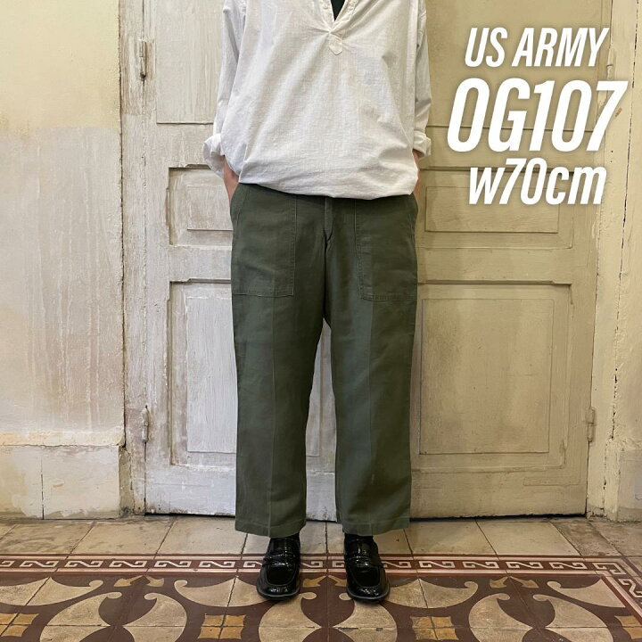 楽天市場】GD147 US ARMY 米軍 アメリカ軍 ベイカーパンツ 70s OG107 