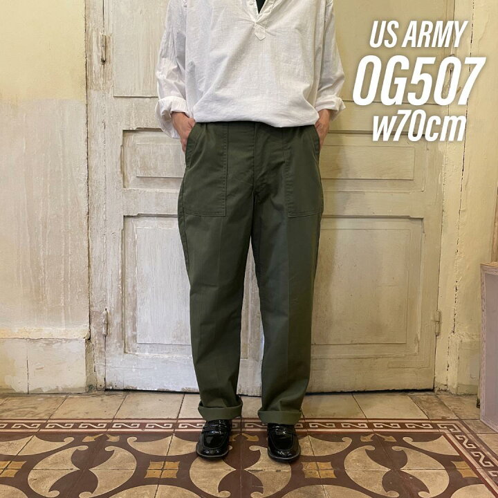 楽天市場】GD144 US ARMY 米軍 アメリカ軍 ベイカーパンツ 80s OG507 