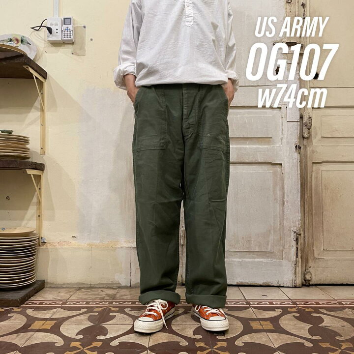楽天市場】GD204 US ARMY 米軍 アメリカ軍 ベイカーパンツ 60s OG107 