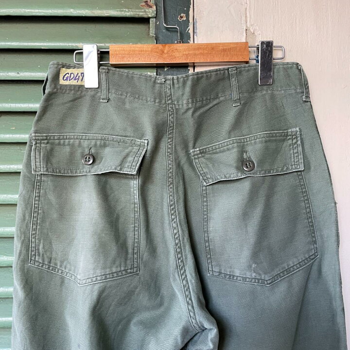 楽天市場】GD473 US ARMY 米軍 アメリカ軍 ベイカーパンツ 60s OG107 