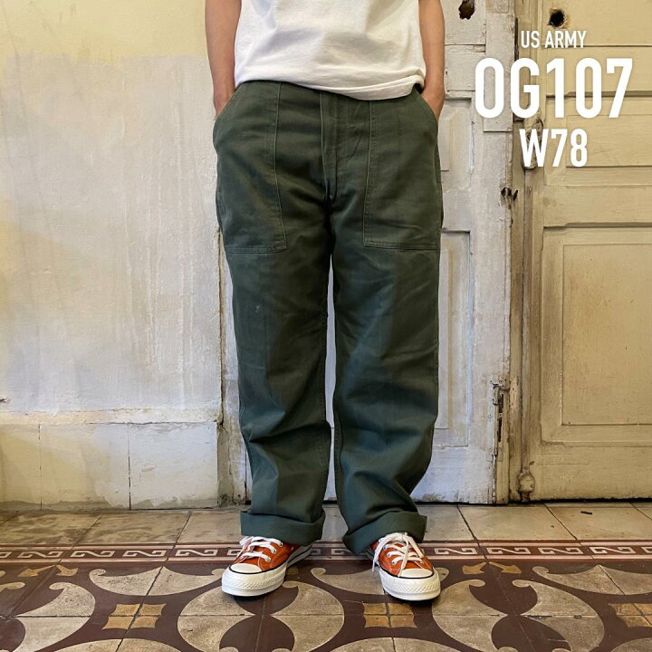 楽天市場】GD383 US ARMY 米軍 アメリカ軍 ベイカーパンツ 60s OG107  