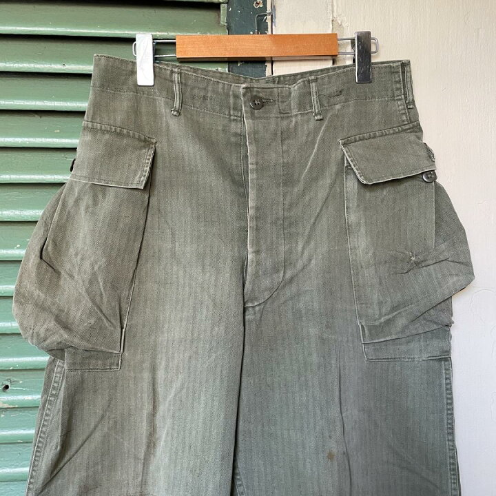 楽天市場】GD337 M43 アメリカ軍 ミリタリー ベイカーパンツ 40s HBT 