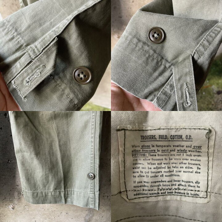 楽天市場】【AZ12】本物 US ARMY M43 M-1943 米軍 フィールドパンツ 
