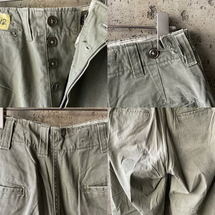 楽天市場】【AZ12】本物 US ARMY M43 M-1943 米軍 フィールドパンツ 