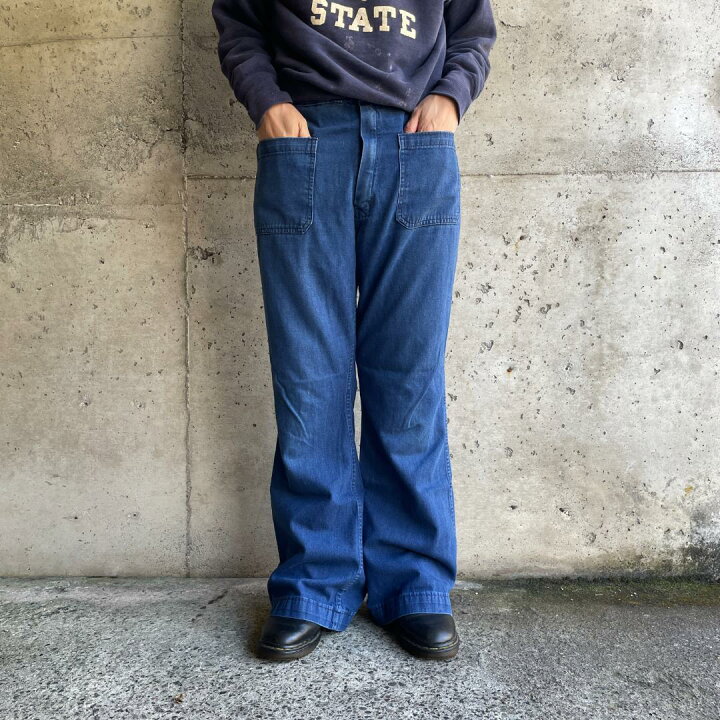 楽天市場】KU326 USN US NAVY アメリカ軍 セーラー ワイドデニム 80s 