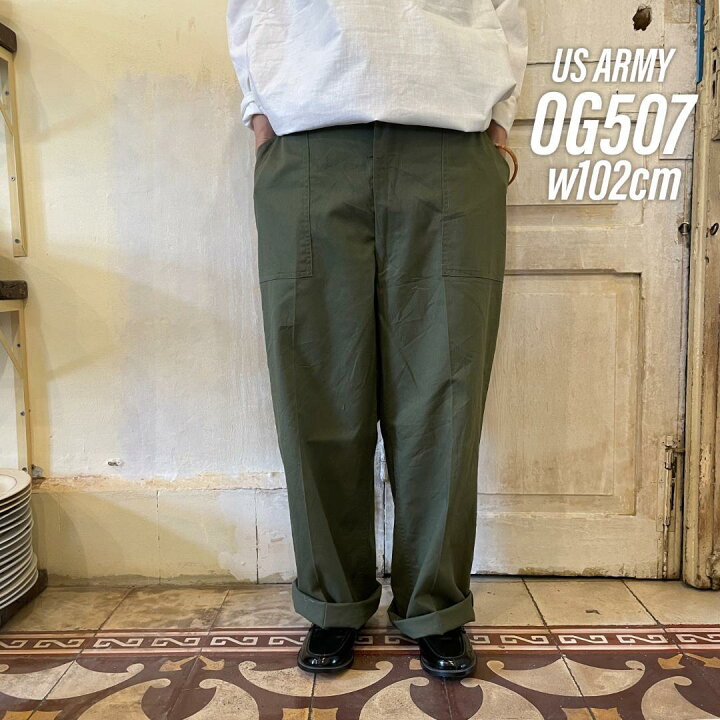 楽天市場】GD76 US ARMY 米軍 アメリカ軍 ベイカーパンツ 80s OG507 