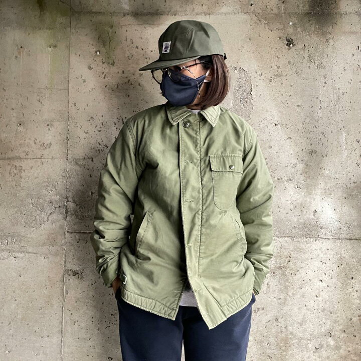 楽天市場】AAA33 本物 実品 80s U.S. NAVY A-2 デッキジャケット M 