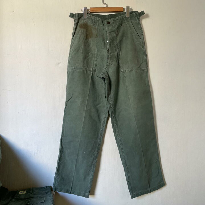 楽天市場】GD57 US ARMY 米軍 アメリカ軍 ベイカーパンツ 60s OG107 