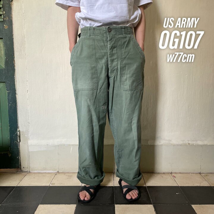楽天市場】VA8P US ARMY 米軍 アメリカ軍 ベイカーパンツ 60s OG107 