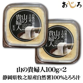 【送料無料】山の貴婦人100g×2 自然薯100％とろろ汁/1パック1人分日本ギフト大賞2019静岡賞受賞水卜麻美アナがZIP！で、山の貴婦人を秒殺食べモデルも絶賛！雑誌やデパートギフトで人気離乳食・流動食にお手軽で便利！ 敬老の日 冷凍