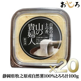 【送料無料】山の貴婦人100g×20 自然薯100％とろろ汁 1パック1人分日本ギフト大賞2019静岡賞受賞水卜麻美アナがZIP！で、山の貴婦人を秒殺食べモデルも絶賛！雑誌やデパートギフトで人気離乳食・流動食にお手軽で便利！ 敬老の日 冷凍