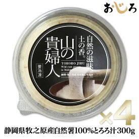 【送料無料】山の貴婦人300g×4 自然薯100％とろろ汁/1パック3人分日本ギフト大賞2019静岡賞受賞水卜麻美アナがZIP！で、山の貴婦人を秒殺食べモデルも絶賛！雑誌やデパートギフトで人気離乳食・流動食にお手軽で便利！ 敬老の日 冷凍