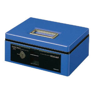 コクヨ 手提げ金庫(スタンダード) シリンダー錠 A5(3号) メーカー品番:CB-Y13B 青 サイズ:W272xD215xH113mm 質量:2.40kg コイントレー仕様:硬貨全種各1列 硬貨収容枚数:各50枚 材質: