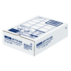 コクヨ OAラベル ハイクオリティラベル A4判 18面(角丸) 入り数:500枚 レーザー/インクジェットプリンター両用 はかどりラベル メーカー品番:LBP-F7161-500N ラベルサイズ:W63.5xH46.6mm