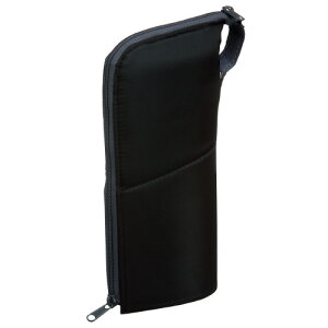 コクヨ ペンケース <ネオクリッツ・ラージ> サイズ:W90xD55xH205mm ブラックxダークグレー メーカー品番:F-VBF181-1 スタンドタイプ ペン約20本収容 持ち手付き 材質:表材・内装/ポリ