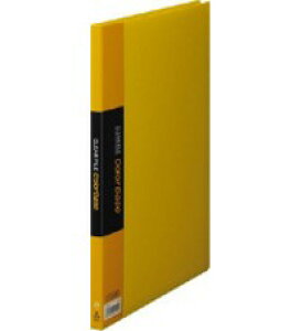 キングジム クリアーファイルカラーベース PP表紙 A4縦 固定式20枚ポケット 黄 中紙あり メーカー品番:132C-Y 中紙カラー/表紙と同系色