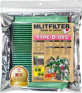 (ポストにお届け) ムリットフィルター D-095 日産・三菱 軽自動車用 エムリット MLITFILTER エアコンフィルター