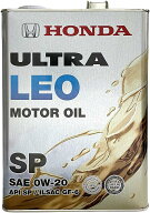 Honda ホンダ エンジンオイル ウルトラ LEO SP 0W20 4L 08227-99974