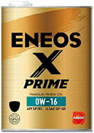 ENEOS X PRIME エックス プライム エンジンオイル 0W-16 プレミアム モーターオイル SP/RC GF-6B 100％化…