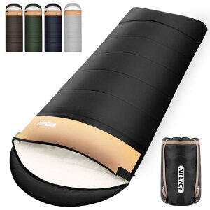 AIFLYCY 寝袋 シュラフ 封筒型 軽量 冬用 夏用【足元に二重保温・230T防水】オールシーズン 1.8Kg 1.0Kg 2.2Kg 1.4Kg コンパクト 快適温度-15℃-25℃ 簡単収納 軽量 中綿 登山 車中泊 防災用 アウトドア