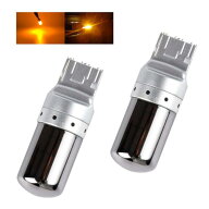 Futwod S25 T20 LED シングル ウインカー ステルスバルブ アンバー 1156 BAU15S PY21W BA15S P21W 7440 W…