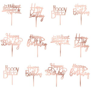 Paready �P�[�L�g�b�p�[ �a���� �P�[�L���� 12�_�Z�b�g �P�[�L�}���J�[�h Happy Birthday �n�b�s�[�o�[�X�f�[ �P�[�L�f�R���[�V���� �o�[�X�f�[�P�[�L ���� ����