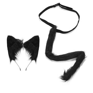 キッソス(KISSOS) コスプレ ハロウィン 猫耳 しっぽ 尻尾 キツネ 狐 アニマル カチューシャ ヘアバンド 髪飾り アクセサリー 仮装 変装 パーティ