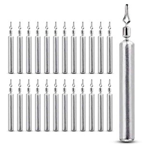 QISHUO ダウンショット ワーム シンカー オモリ バス 仕掛け 投げ釣り おもり シンカー スティック 重り 釣り 根魚 リグ ハリス止め タル付き