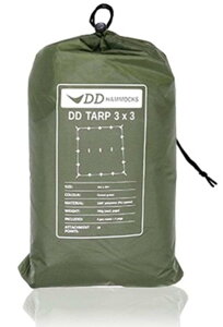 DD Hammocks DD Tarp 3x3 �����` �ϐ��� 3000mm �n�����b�N�̃t���C�ɍœK�ȃ^�[�v (�t�H���X�g�O���[��) [���s�A���i]