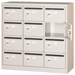 ���[���{�b�N�X 12�l�p �_�C������ �z���C�g �������t W900×D380×H880mm �@�l�l���菤�i [MVK-12P]