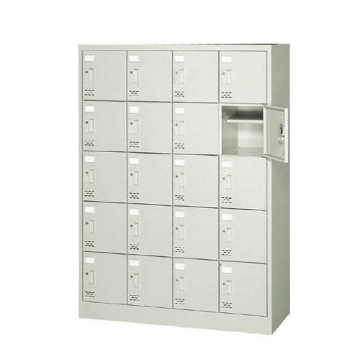 楽天市場】20人用扉付きシューズロッカー 中棚付・シリンダー錠タイプ 